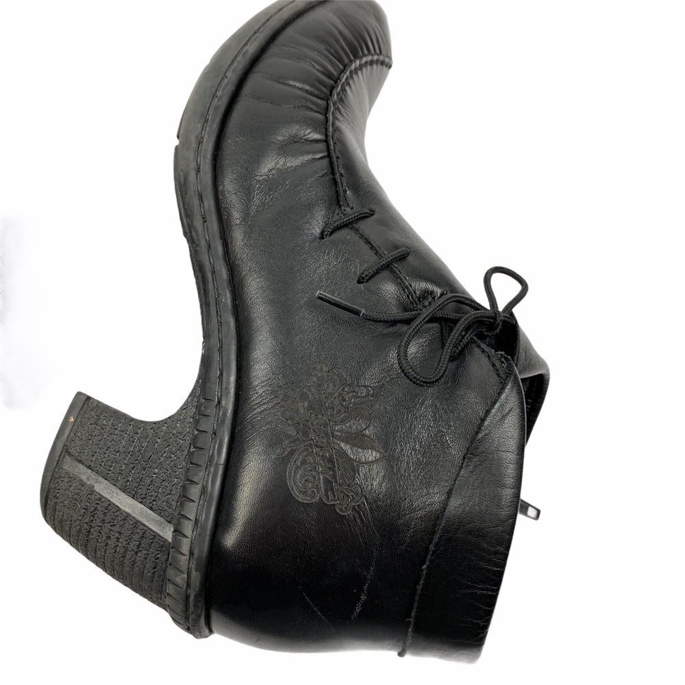 RIEKER “Rebecca” Booties in Black Leather 39 9 - Picture 4 of 12